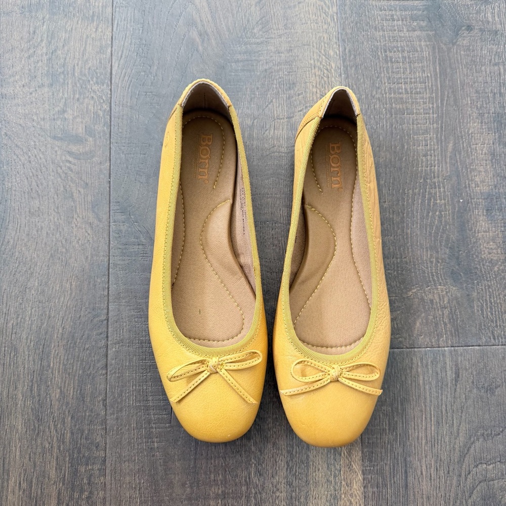 NEW Born Brin Flats | Sunflower Yellow | Size: 6.5 - Picture 3 of 8